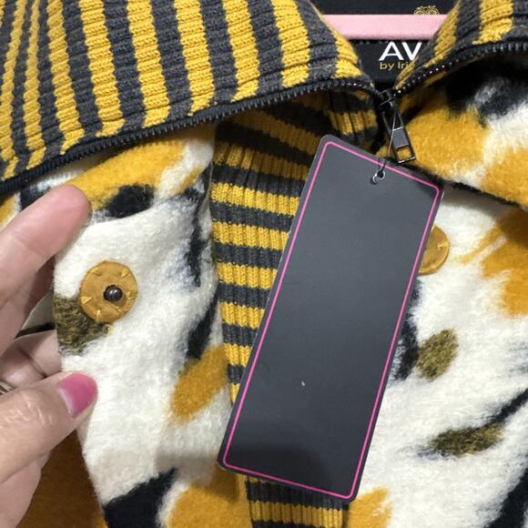 RARA AVIS By Iris Apfel Statement Turtleneck Coat Bold Designer Sz L NWT - Picture 8 of 16